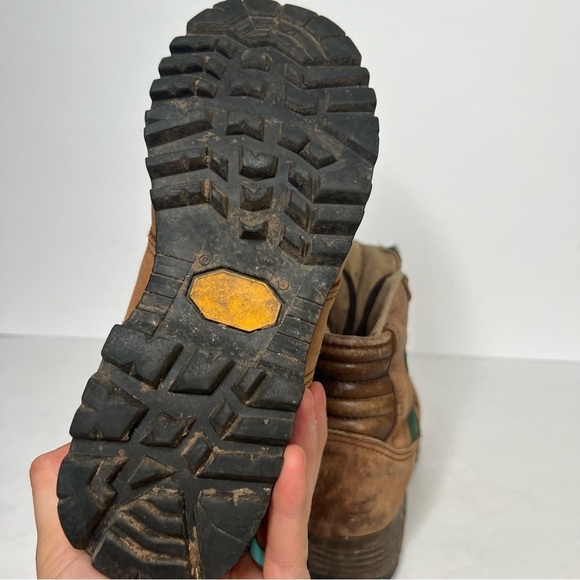 VTG Danner Gore-Tex Brown and Green Ankle Boots Rugged Outdoor Design Size 6.5 - Picture 5 of 7